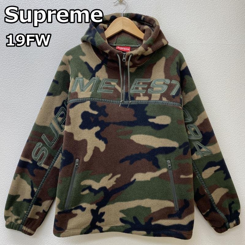 シュプリーム 19FW Polartec HalfZip Hooded Sweatshirt 19AW ポーラ