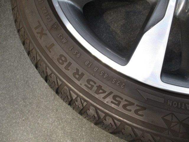 A: ベンツ Cクラス(W205)純正 18×7.5J+44 5H/112 VC7 225/45R18 美品/スタッドレス/コンチ/バイキングコンタクト/5ツインスポーク/A/B/CLA_画像5