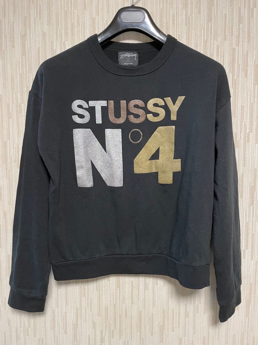 STUSSY N4 ラメプリント　スウェット トレーナー