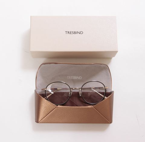 TRESBIND◆トレスバインド  眼鏡 メガネ ブラック×ゴールド ケース入りの画像1