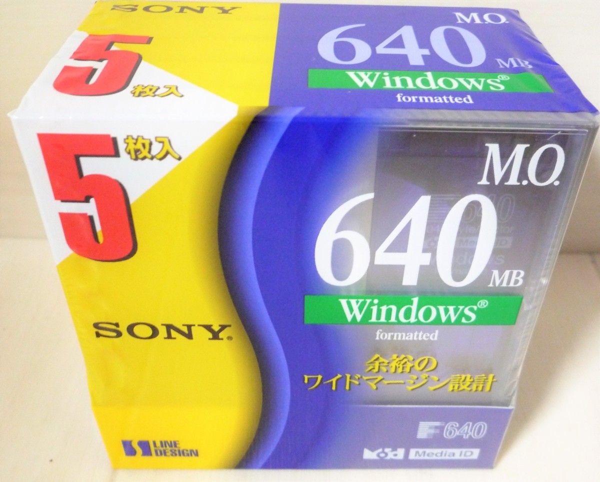 * Sony SONY 5EDM-640CDF 3.5 type MO disk 5 sheets set 6 pack *3.5 type . maximum 640MB record possibility 9,991 jpy 