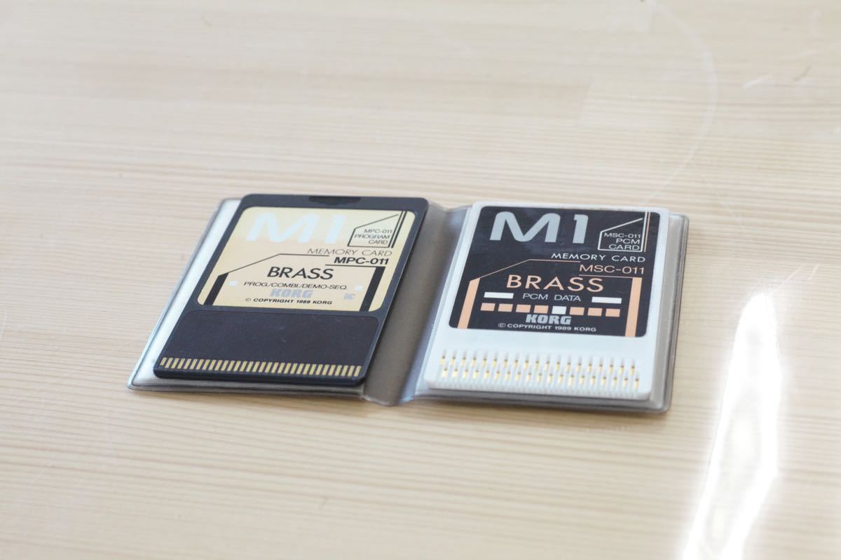 KORG M1 Memory CARD コルグ メモリーカード MPC-011 MSC-011 2枚セット ※動作確認なし_画像1