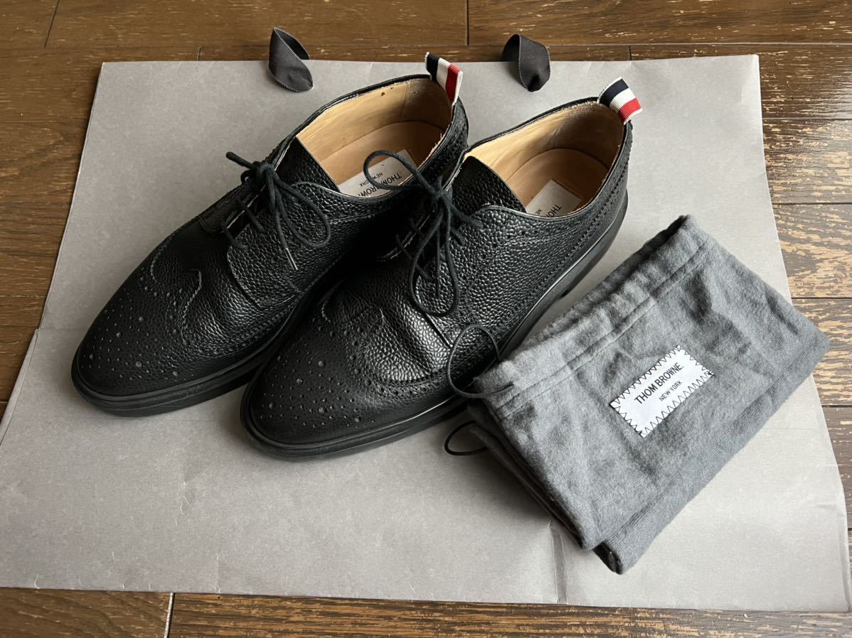 THOM BROWNE トムブラウン ウイングチップ US8 26cm 美品 の商品詳細