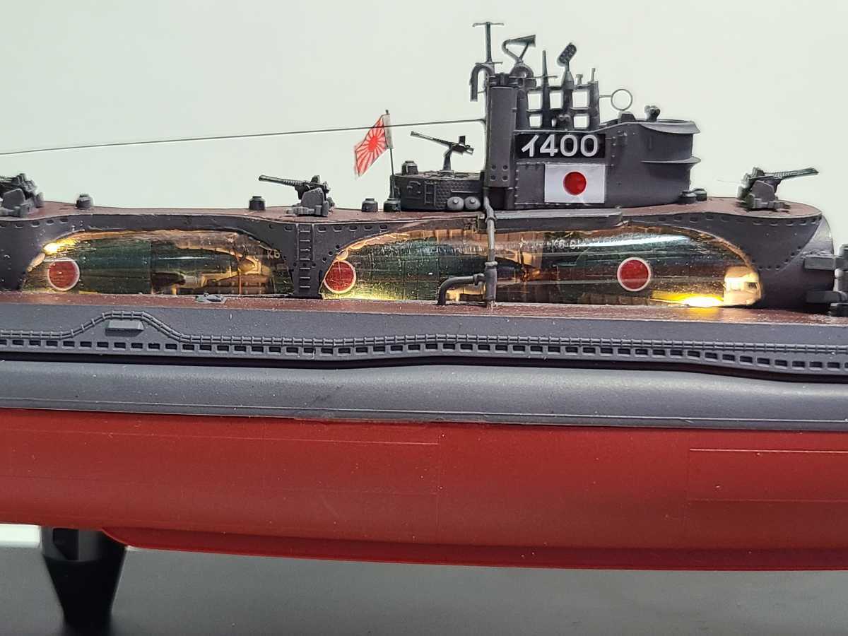 休日休日ウッディジョー 木製模型 144伊400日本特型潜水艦＋塗料セット 船、ボート