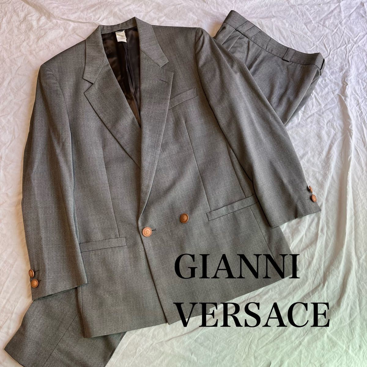 18900円 通販値段 Gianni Versace /セットアップ ダブルスーツ 