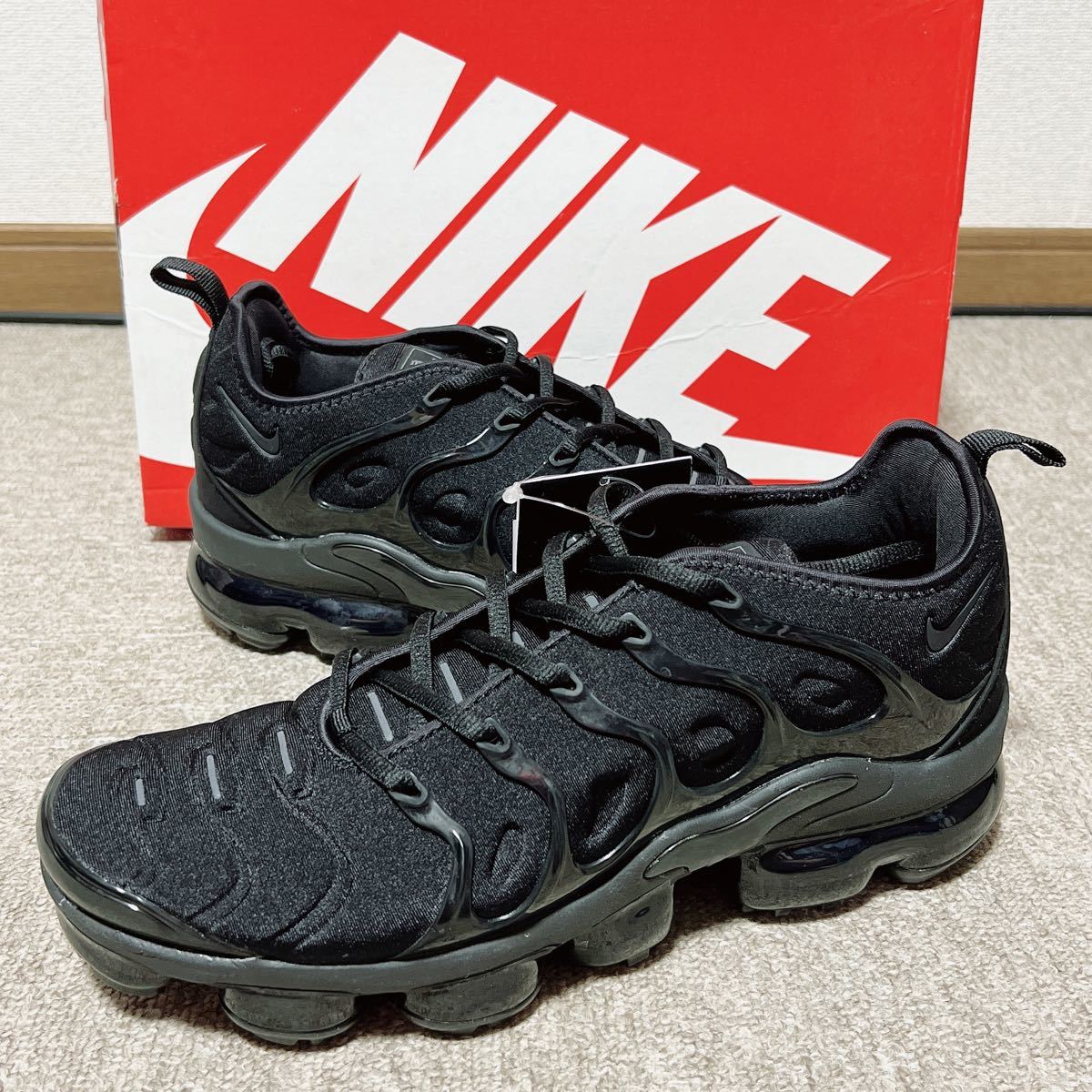 【新品未使用】27.5cm NIKE AIR VAPORMAX PLUS TRIPLE BLACK ナイキ エア ヴェイパーマックス プラス  トリプルブラック 924453-004 US9.5