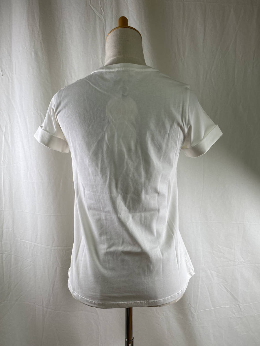【新品・未使用】Chloe Kids ホロウアウトロゴ Tシャツ WHITE 14Y C15D46117
