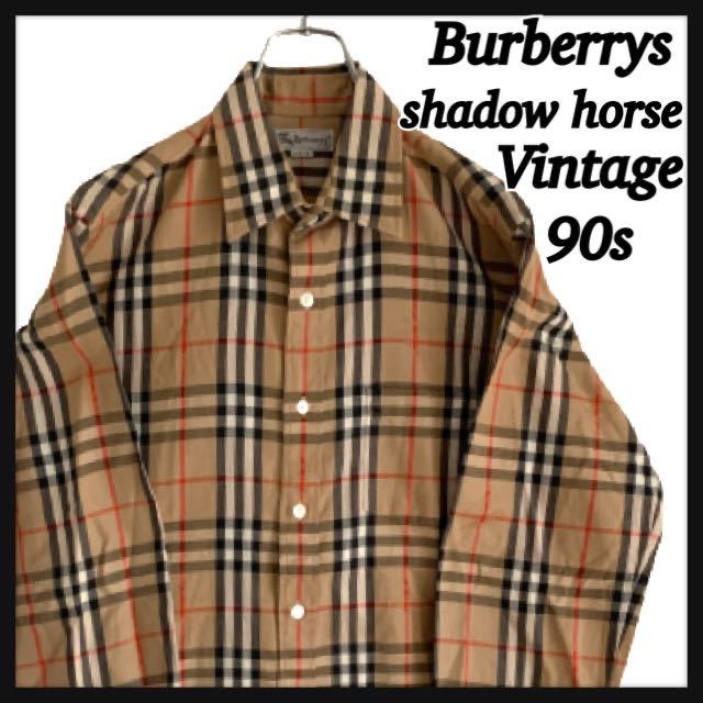 超希少】90s BURBERRYS バーバリー 長袖 ドレスシャツ ノバチェック