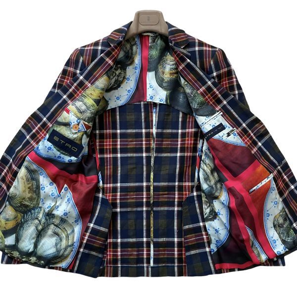 ETRO/エトロ】テーラードジャケット 46(M) リネン 麻 コットン