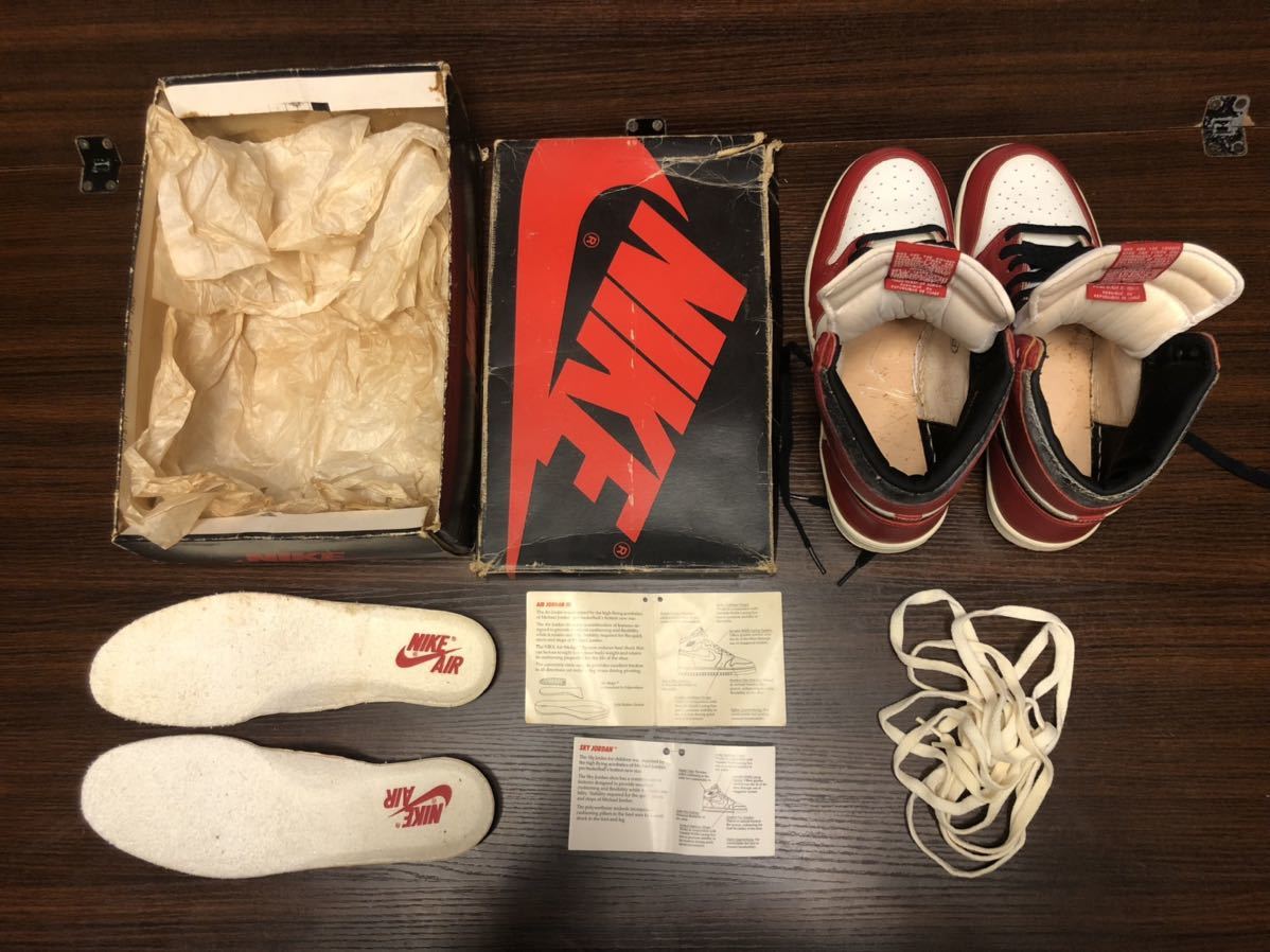 Dettagli dell'articolo 1985 オリジナル Nike Air Jordan 1 Chicago