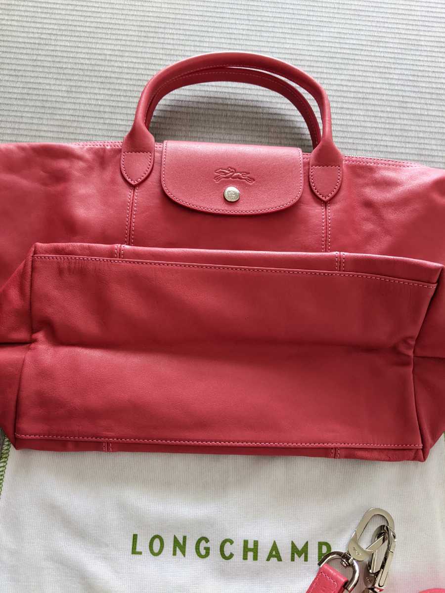 新品 LONGCHAMP LE PLIAGE CUIR M ハンドバッグ 未使用 ロンシャン ル