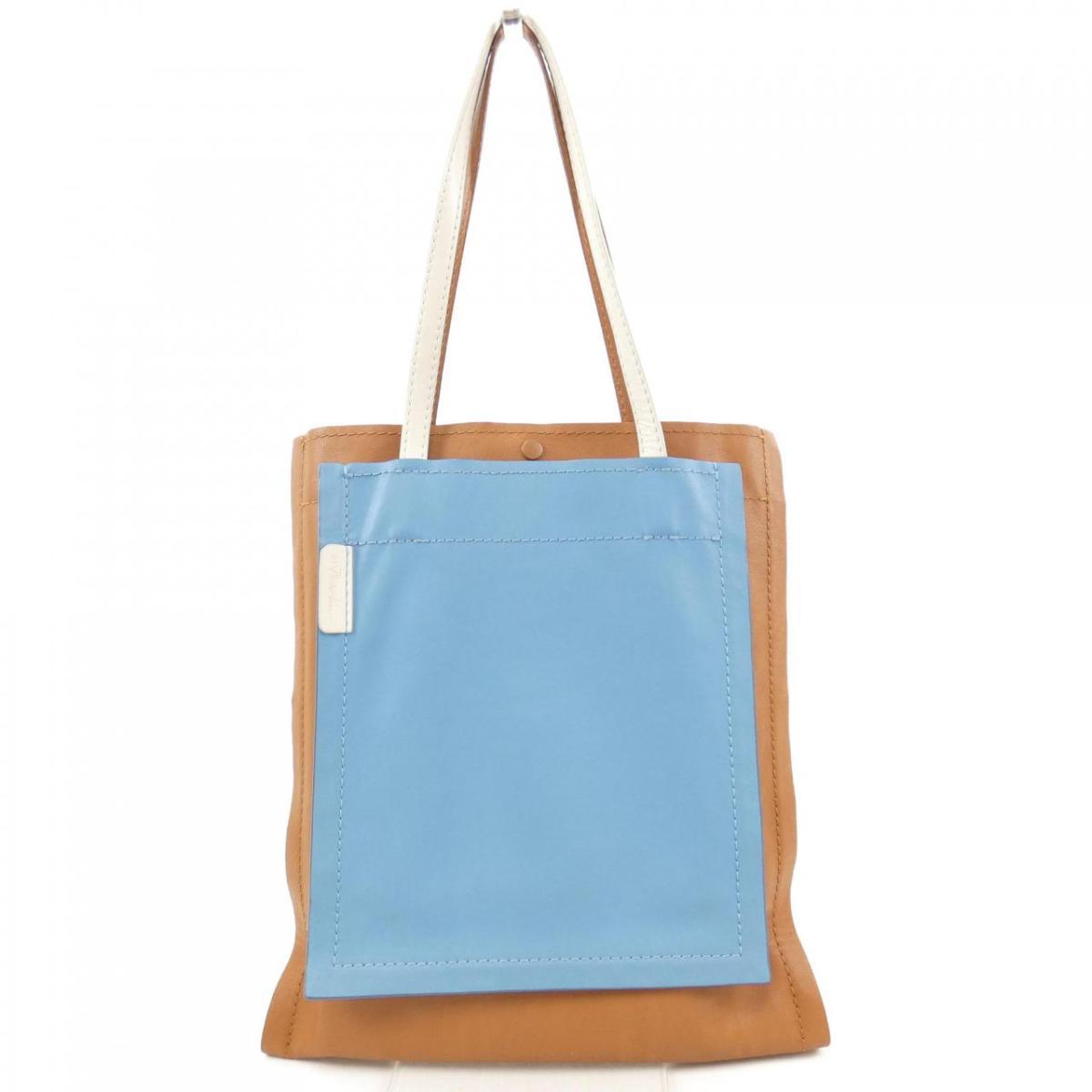3.1Phillip Lim フィリップリム サッチェル ネイビー 本革 バッグ 良質
