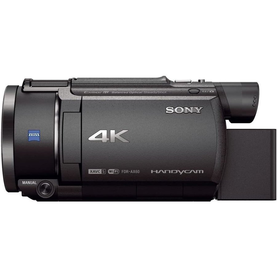 ソニー SONY FDR-AX60 B ブラック 高画質 4K対応 64GB 光学20倍 ビデオカメラ Handycam 中古_画像5