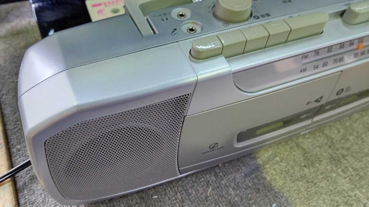 ○ダブルラジカセ SAD-1230/S シルバー SOUNDLOOK 中古 ラジオ カセット 2011年製 の画像2