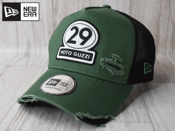 NEW ERA ニューエラ × MOTO GUZZI モトグッチ バイク（フリーサイズ) メッシュ キャップ 帽子 CAP 未使用品 限定１個 R469_画像1