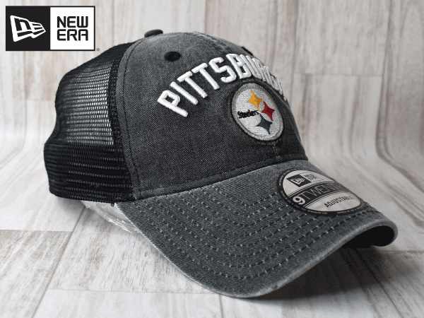 NEW ERA ニューエラ × Pittsburgh Steelers スティーラーズ NFL 9 TWENTY（フリーサイズ) メッシュ キャップ 帽子 CAP 未使用品 R472_画像5