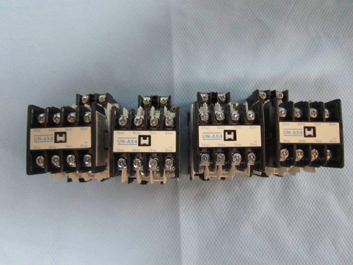 三菱電機 電磁継電器 マグネットスイッチSR-N8 (SR-N4 100V/UN-AX4/UN-SA23) *4個