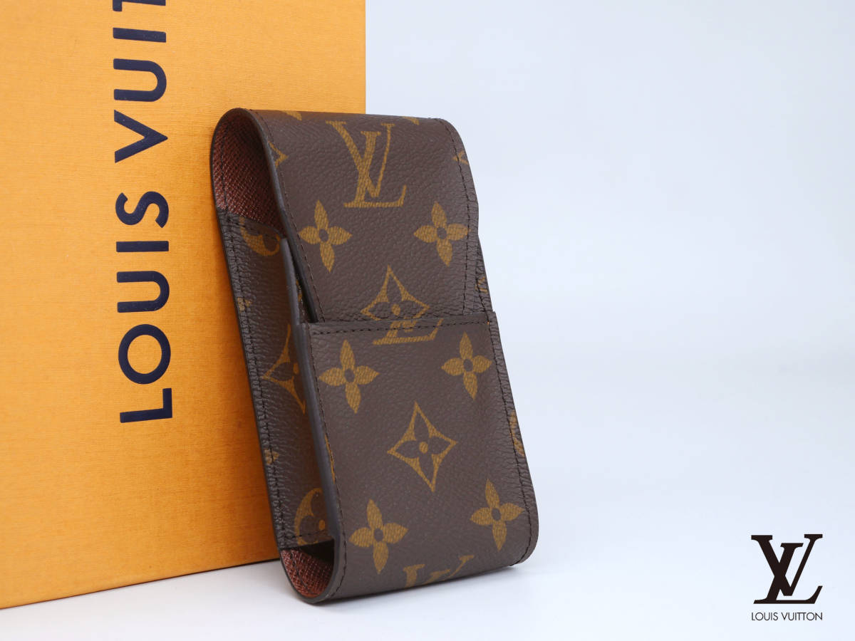 新品同様 2019年製 定価3.3万】ルイヴィトン Louis Vuitton モノグラム エテュイ シガレット ケース M63024 箱、保存袋 2019年製ルイヴィトンLOUIS VUITTON シガレットケース モノグラム