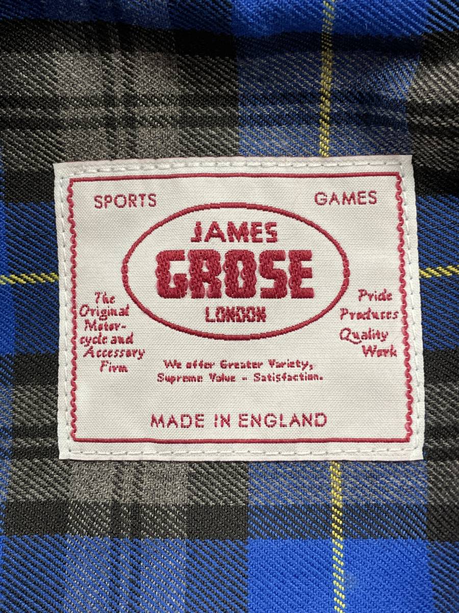 未使用品 uniform experiment JAMES GROSE LEATHER RIDERS JACKET
