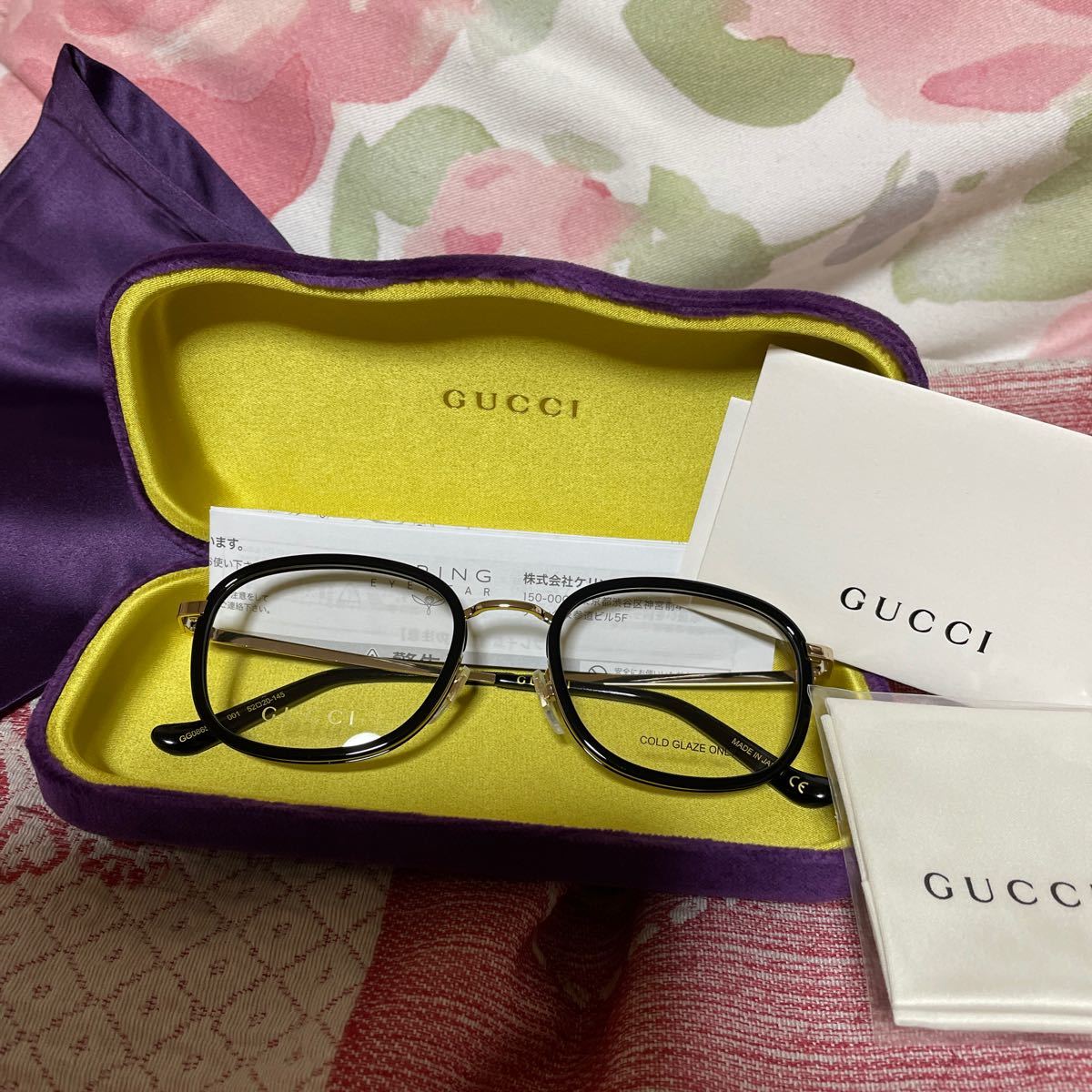 GUCCI メガネフレーム メンズファッション 財布、帽子、ファッション