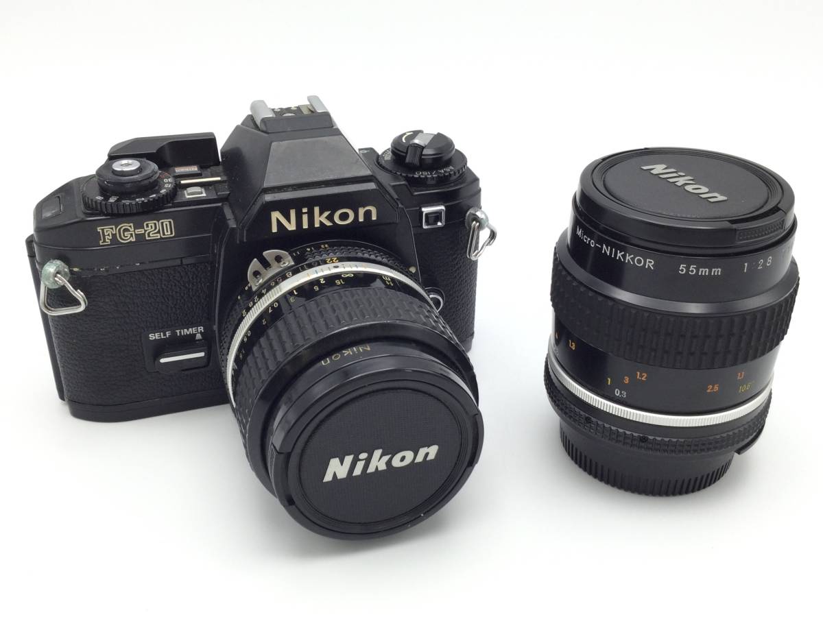 K8 動作未確認 Nikon ニコン フィルムカメラ FG-20 レンズ NIKKOR 35mm 1:2 Micro-NIKKOR 55mm  1:2.8 ジャンク(ニコン)｜売買されたオークション情報、yahooの商品情報をアーカイブ公開 - オークファン（aucfan.com）