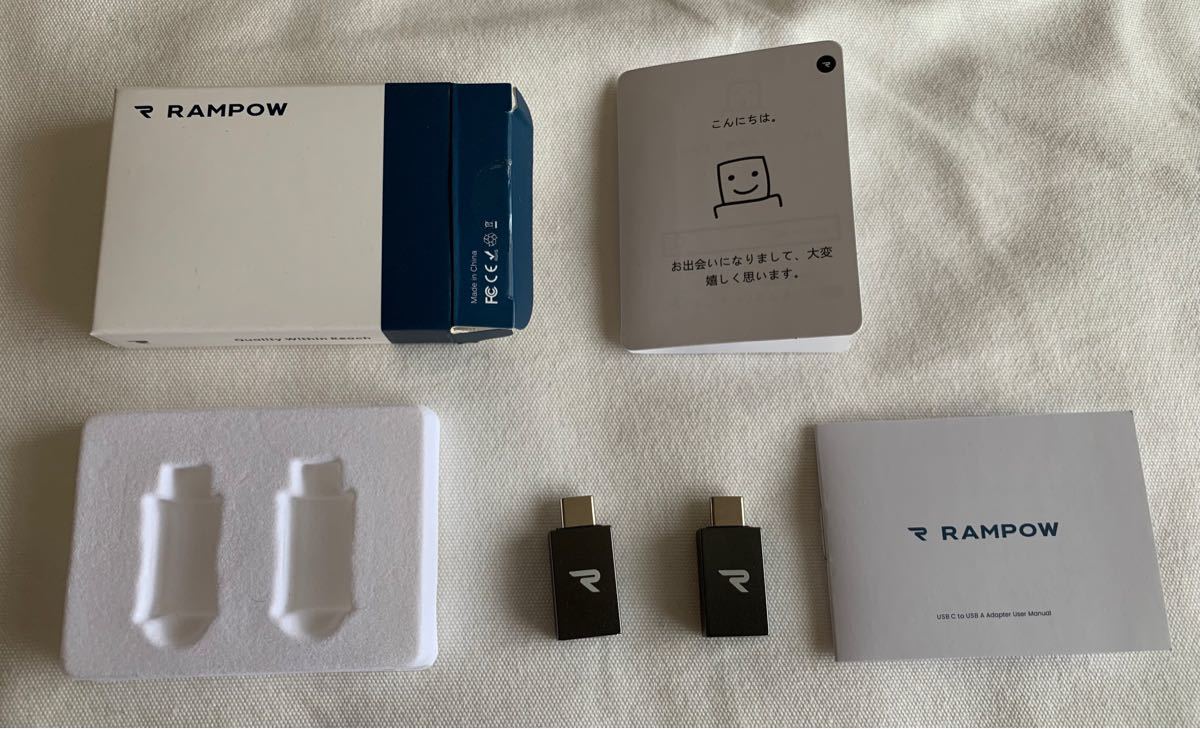 Rampow USB Type C & USB 変換アダプタ【二個セット】
