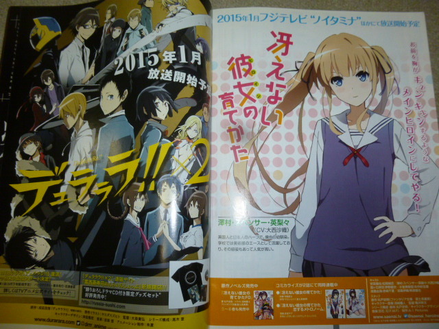 Fate stay night,arudo Noah * Zero, four month is .. lie,..,.. not she. ...., Sword Art online, 7 .. large .ani com pamphlet 