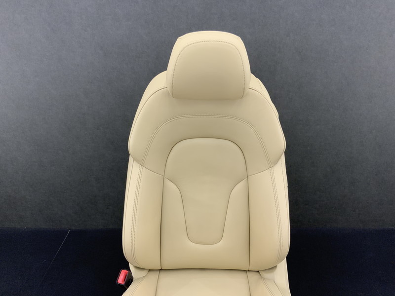 AU096 8J TT coupe 3.2 quattro electric original leather left front seat / heater attaching passenger's seat * light beige [ animation equipped ]* * prompt decision *