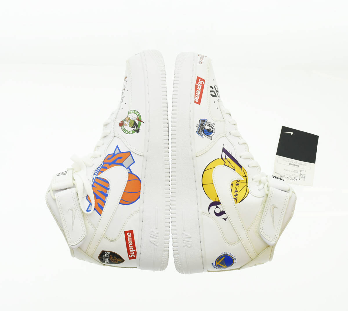 ☆ SUPREME シュプリーム NIKE ナイキ AIR FORCE 1 MID エアフォース 1 ミッド スニーカー AQ8017-100 28.5cm 白 ホワイト 103 _画像5