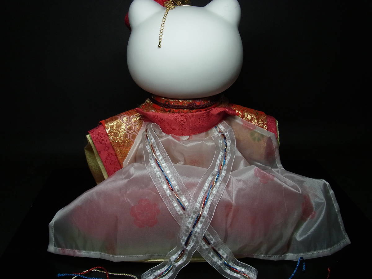 W562) KT雛人形 ハローキティ サンリオ 雛人形 お雛様 陶器 磁器