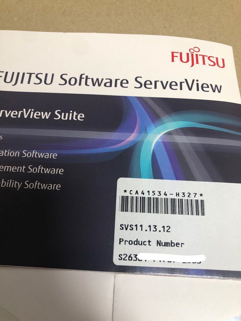 ☆FSA0907/中古品/Fujitsu Windows Server 2008 R2 Standard SP1/x64 /ServerView Suite serverBooks☆Software ServerView/CA41534-H327_画像4