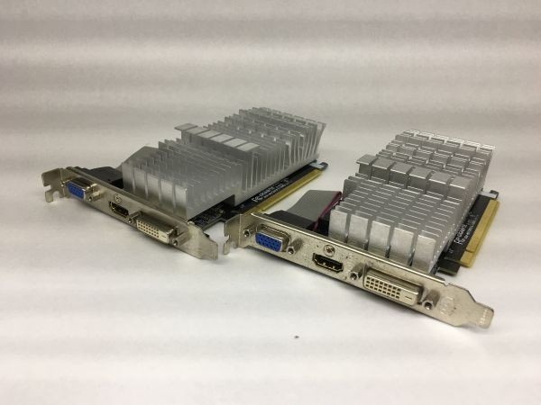 【中古/動作保証(DQ10ベンチ確認済)/2台まとめて】(管:G239) GIGABYTE GeForce GT730/ GDDR3/ 2GB/ DVI/ HDMI/ VGA