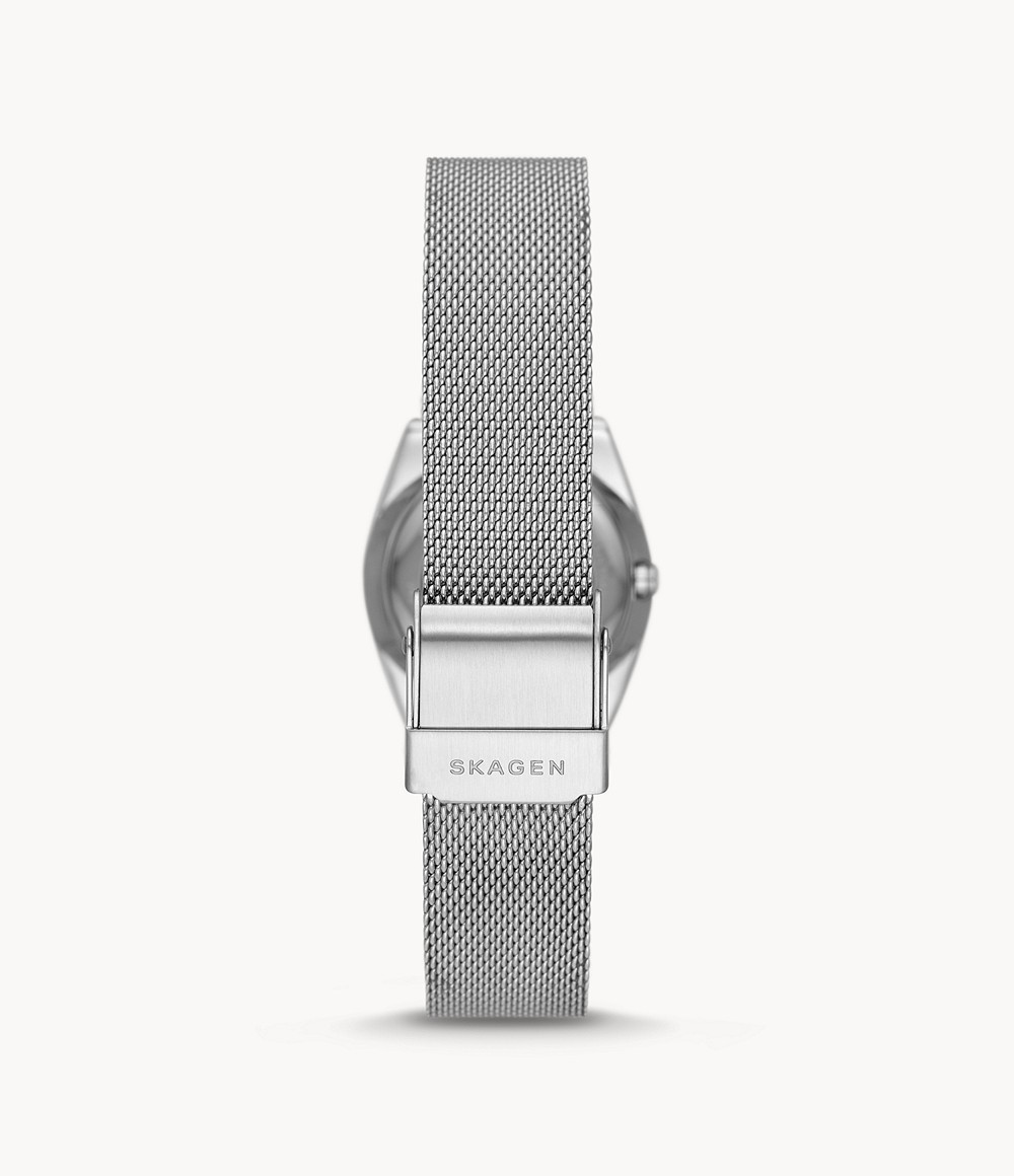 【正規品】スカーゲン　SKAGEN GRENEN LILLE 三針デイト シルバートーン ステンレススチール　サステナブル素材 26mm SKW3038_画像2