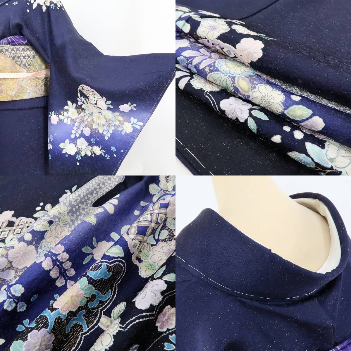ゆめsaku2 新品 辻ヶ花 金通し 落款 勝瑞“空を越え 海を越え ゆめsaku2 新品 辻ヶ花 金通し 落款 勝瑞“空を越え 海を越え