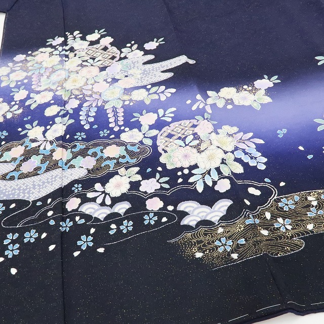 ゆめsaku2 新品 辻ヶ花 金通し 落款 勝瑞“空を越え 海を越え ゆめsaku2 新品 辻ヶ花 金通し 落款 勝瑞“空を越え 海を越え