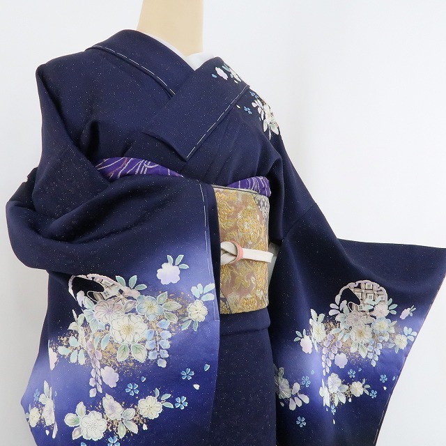 辻が花) 訪問着 金通し しつけ糸有 未使用品 - 着物・浴衣 辻が花) 訪問着 金通し しつけ糸有 未使用品 - 着物・浴衣