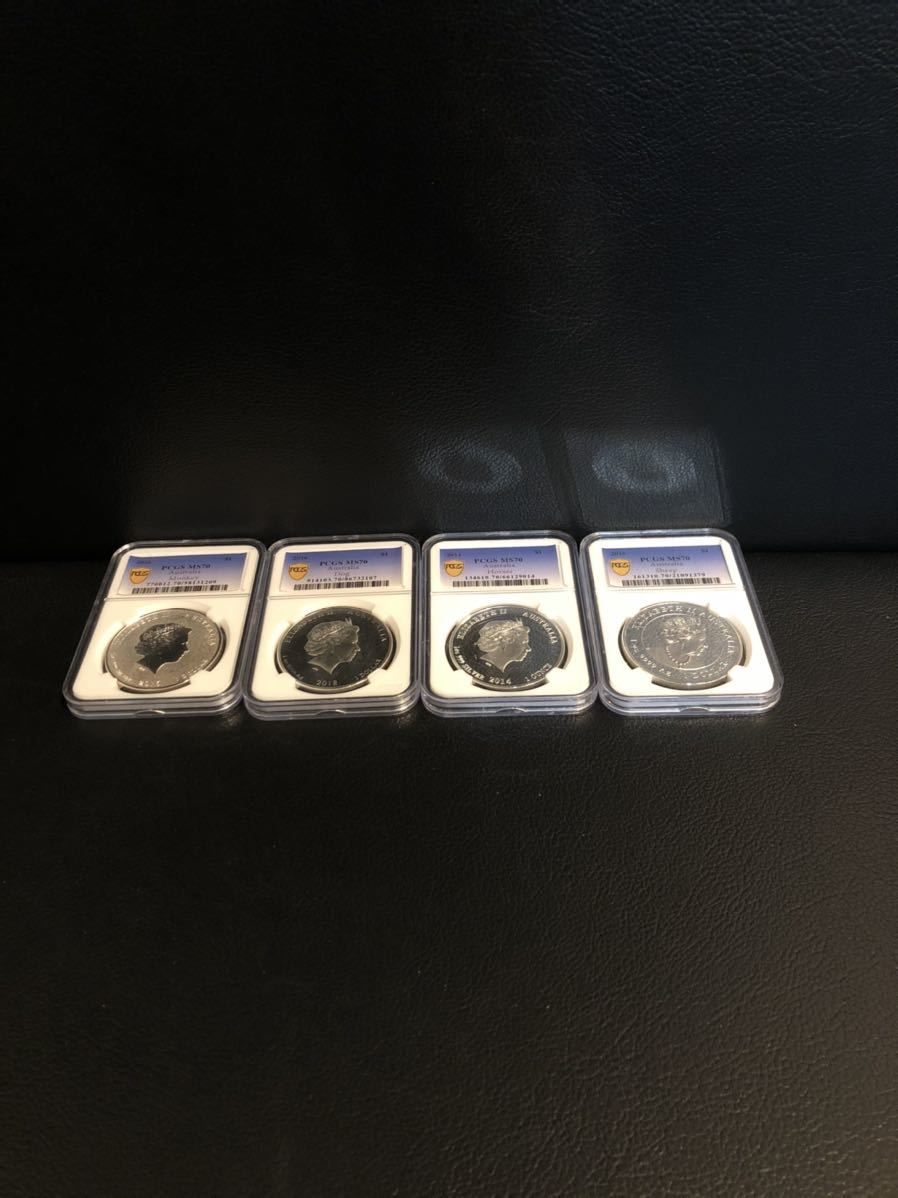 新品 未使用 純銀 銀貨 PCGS 最高鑑定 オーストラリア 1ドル 銀貨