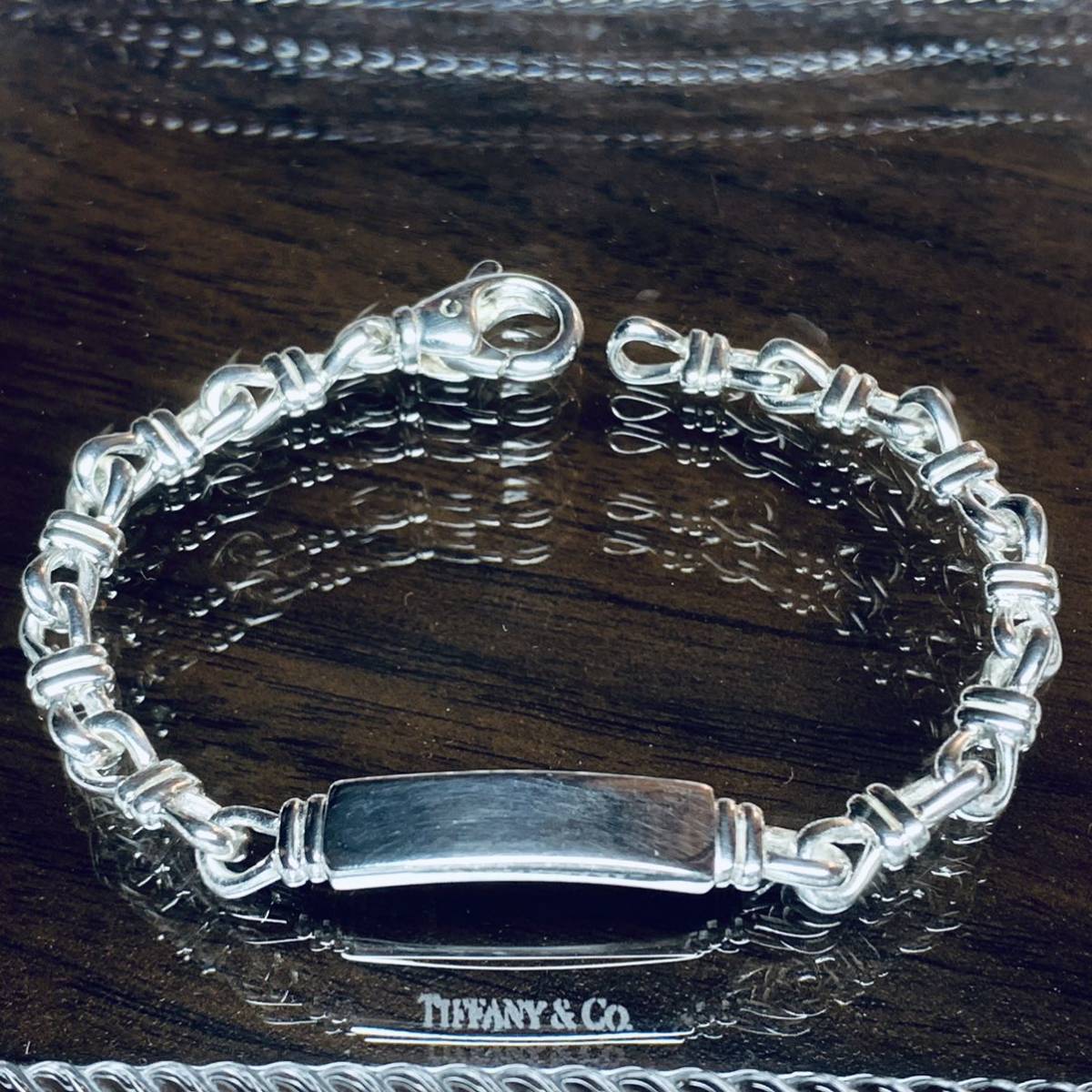 VINTAGE TIFFANY ヴィンテージ ティファニー ノット チェーン ID ブレスレット シルバー SILVER ビンテージ オールド OLD  廃番 廃盤