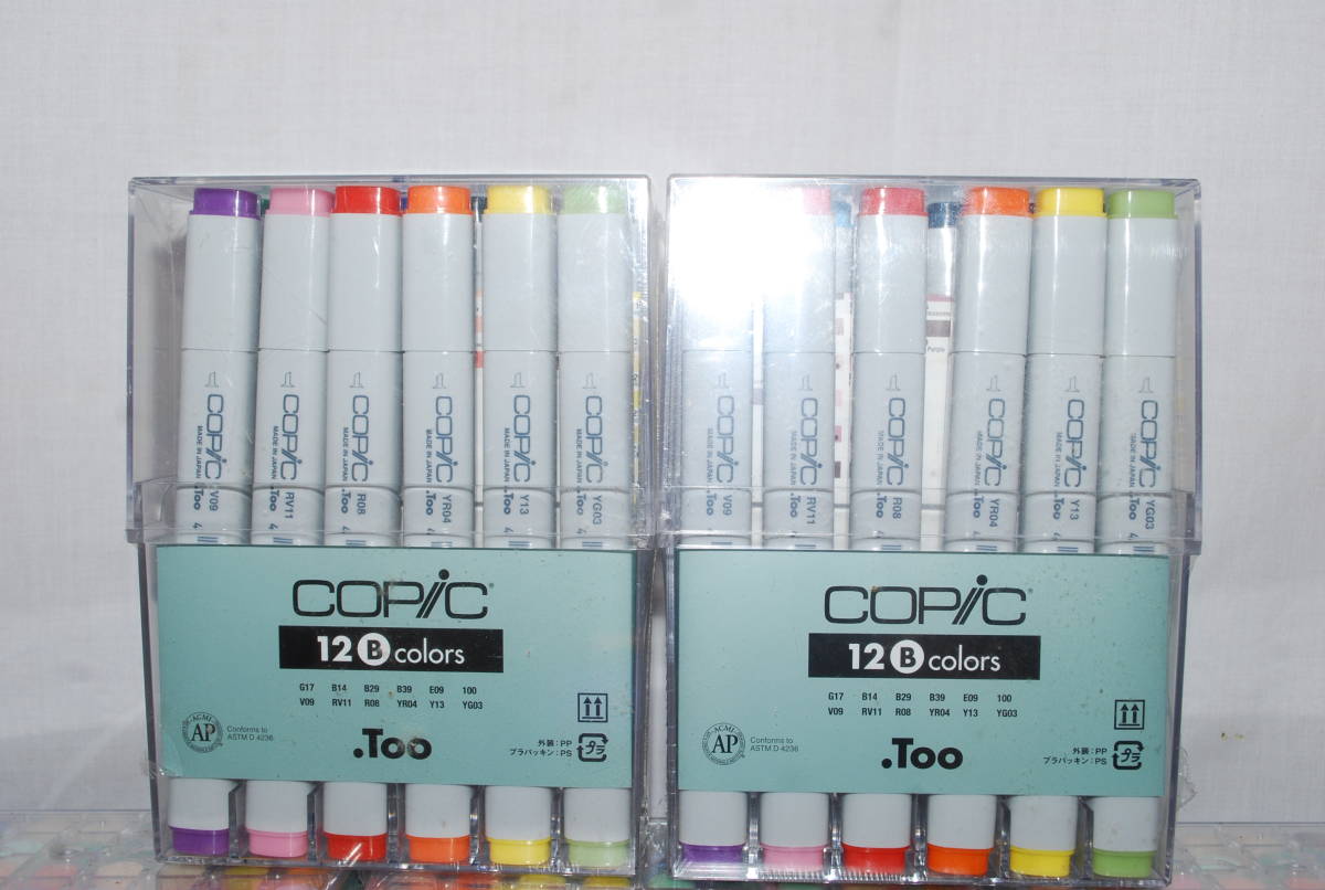 新品 未開封品 コピックチャオ 36色 AB セット 3点 + 12色 Bセット 2点 COPIC ciao コピック チャオ Too マーカー 合計 5点 セット まとめ_画像2