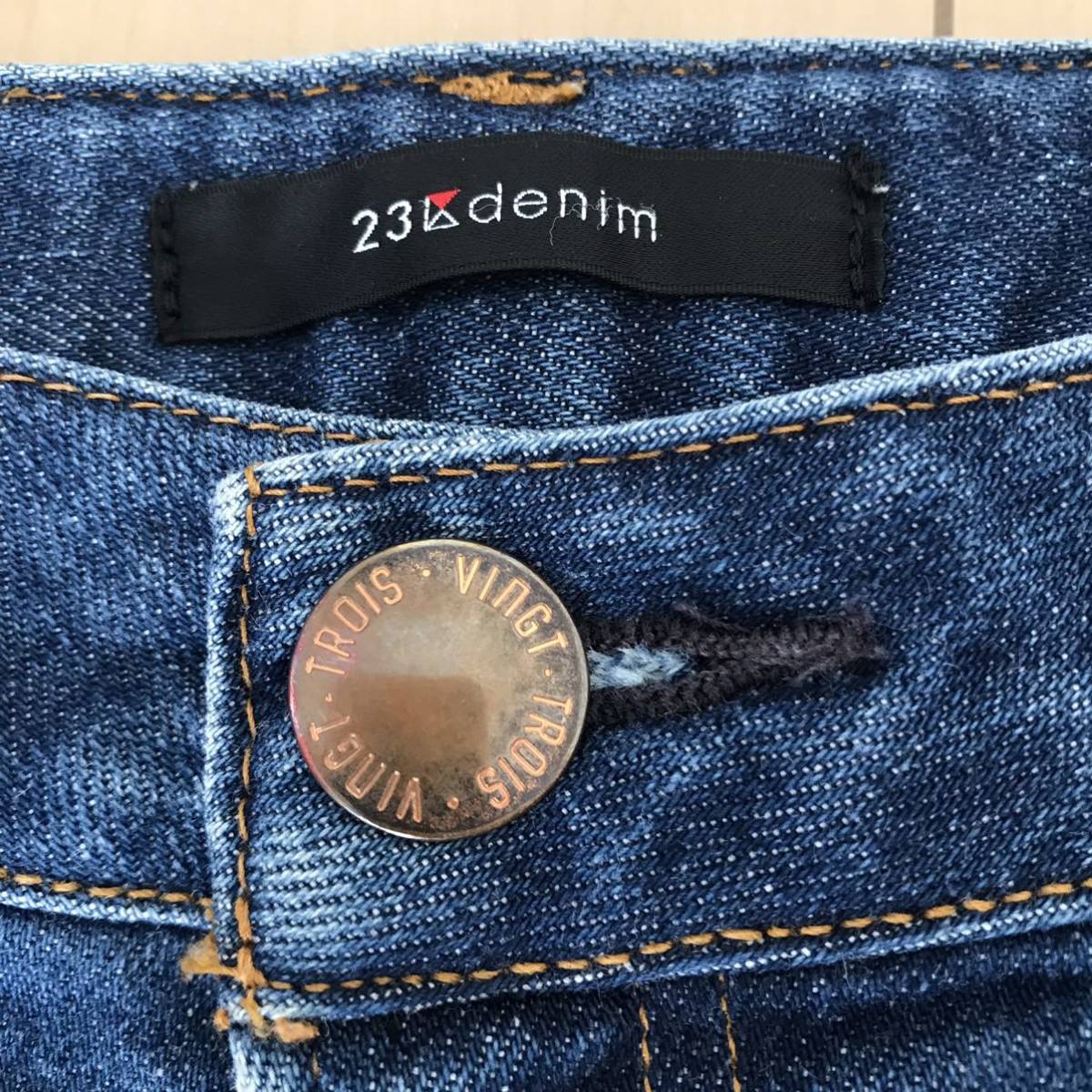 23区Ｌdenim GirlFriend Tidi Strech デニムパンツ スカイブルー 大きいサイズ44