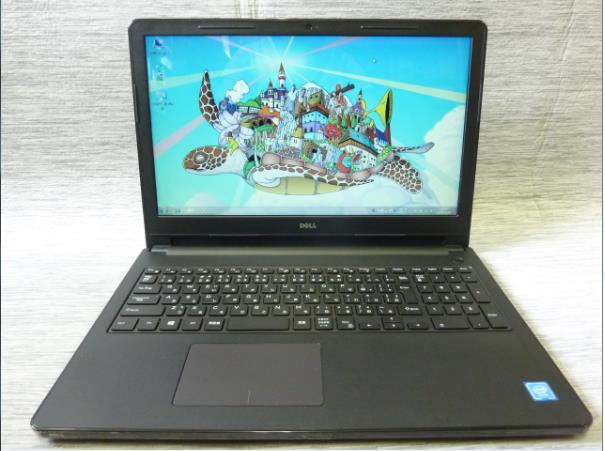 ★Win 7・10 OS選択可 15.6” 薄型 ノートPC DELL Insiron 15-3552 ★ Celeron N3050 1.60GHz/4GB/500GB/Sマルチ/無線/カメラ/USB3.0/1628