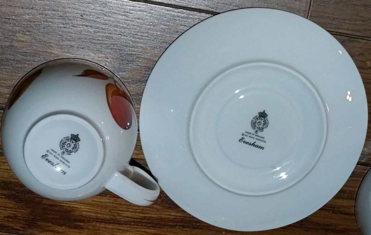 13 英国製 ROYAL WORCESTER ロイヤルウースター イブシャム カップ