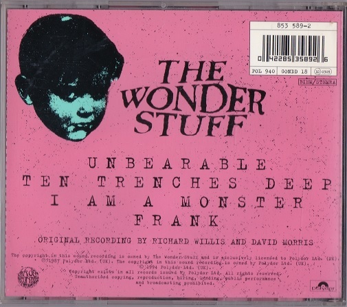 The Wonder Stuff / Unbearable (輸入盤CD) Miles Hunt ワンダースタッフ