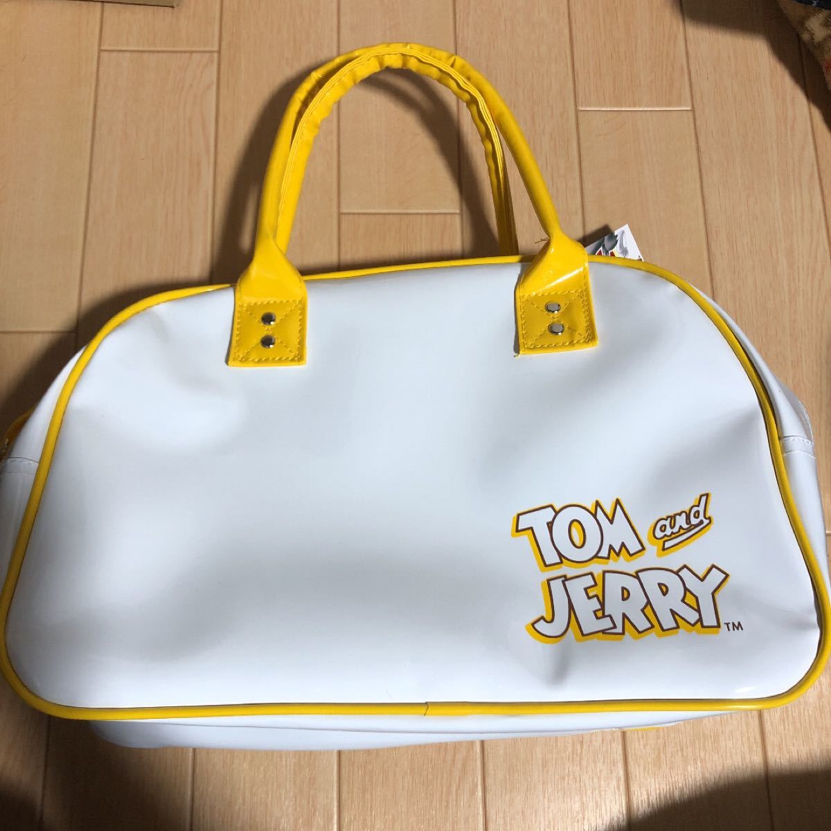 トムとジェリー エナメルボストンバッグ