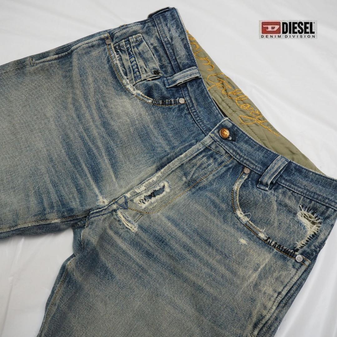 Diesel Denim Gallery ビンテージ ユーズド加工 デニム パンツ Diesel Denim Gallery ビンテージ ユーズド加工 デニム パンツ