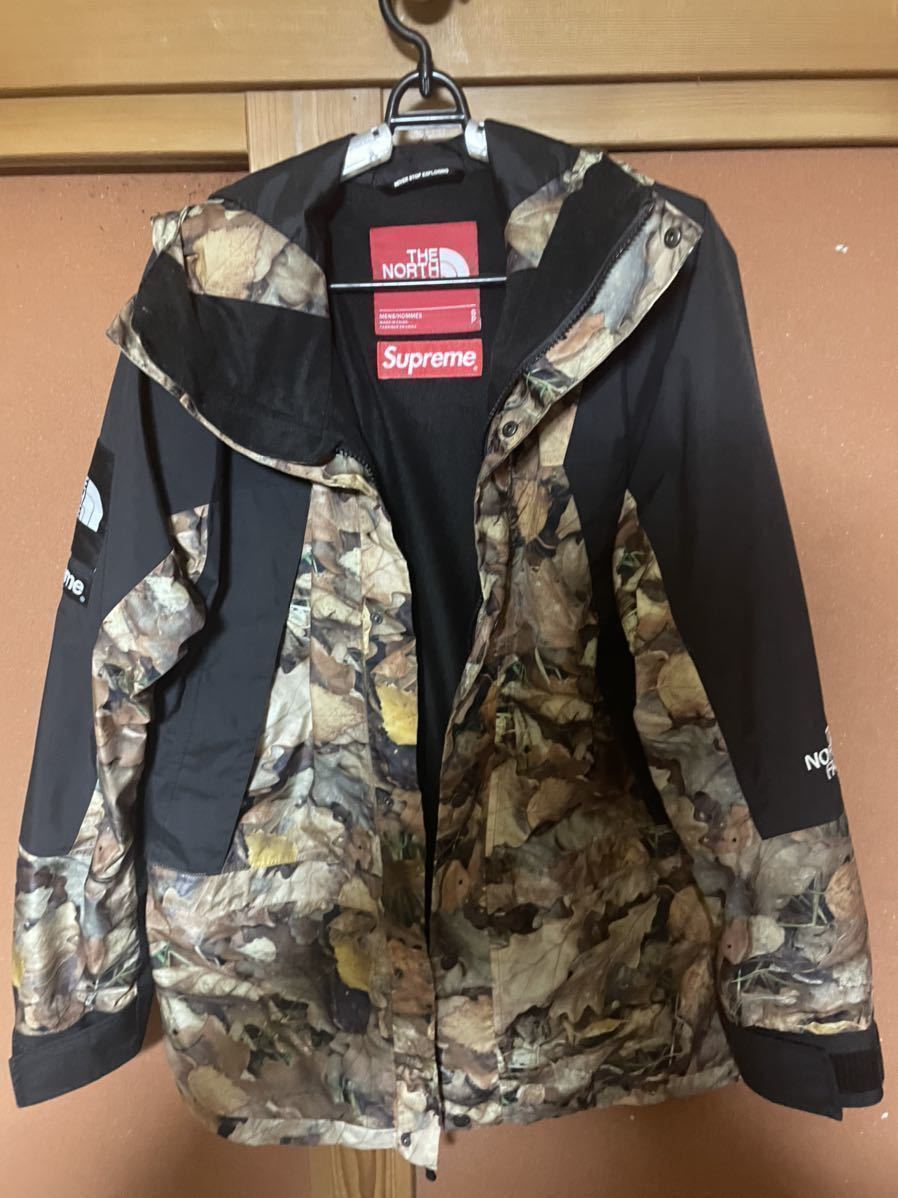 [中古] (最終値下げ)16AW Supreme The North Face Mountain Light Jacket S Leaves マウンテンライトジャケット カモフラ 枯葉