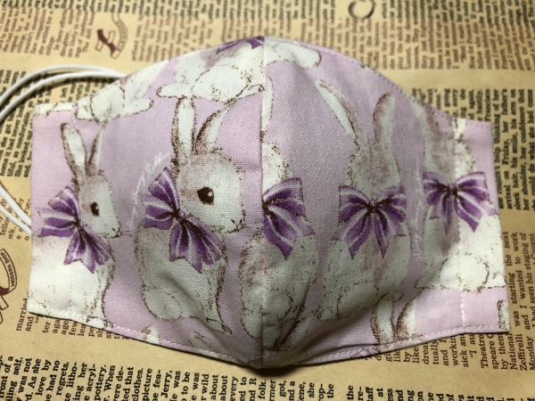 即納 不織り布マスクカバー豪華刺繍 ハンドメイドマスク 正絹 絽 2way