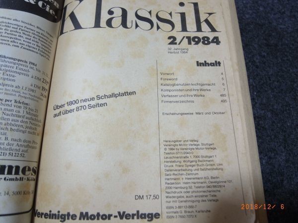 Bielefelder Katolog Klassik ドイツ・ビーレフェルダー・カタログ1984/2年クラシック音楽 レコードカタログ 1冊_画像3