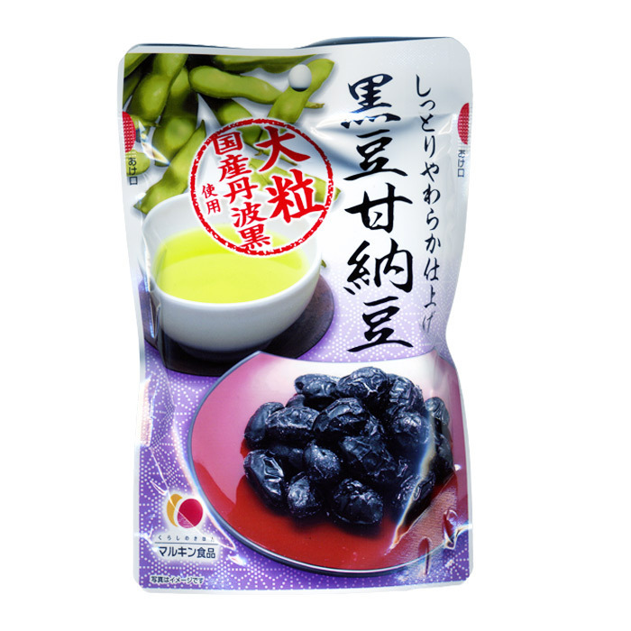  black soybean sugared natto Kagawa prefecture. confection Tanba black soybean large grain tea .. circle gold food 50g/9740x6 piece set /./ free shipping 