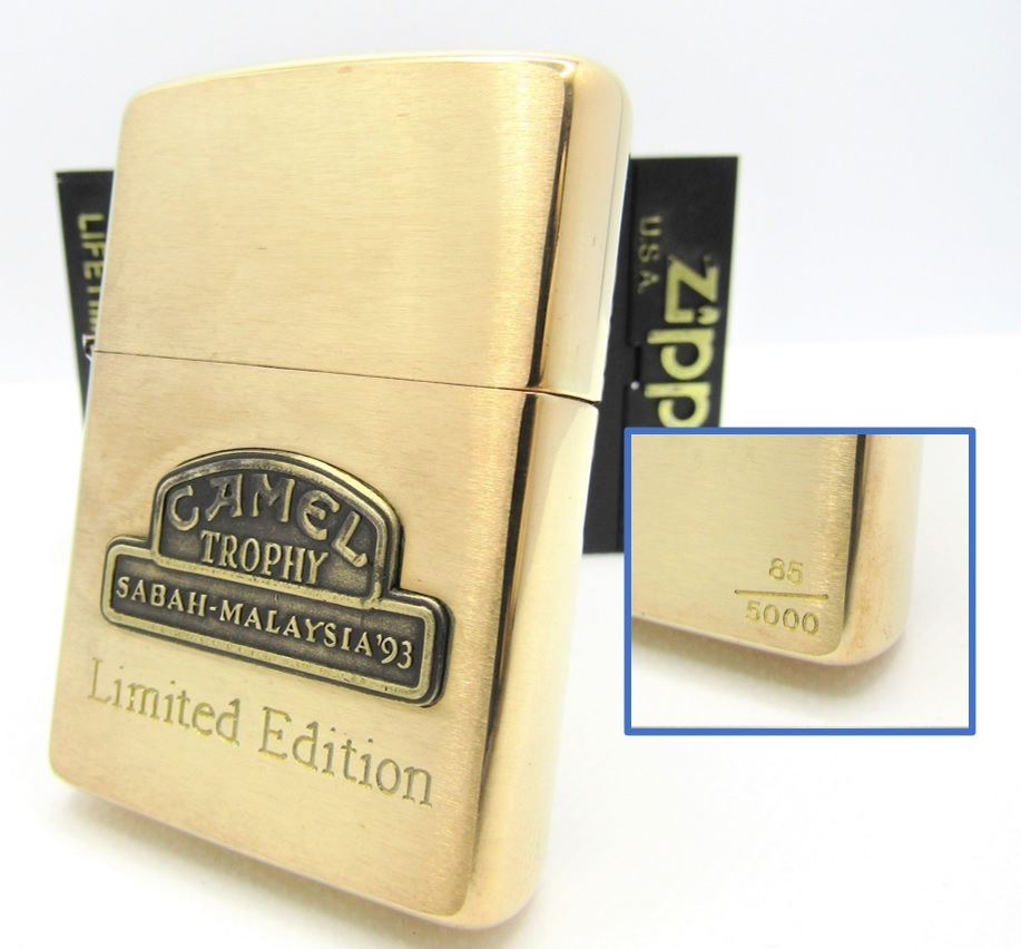 zippo ジッポー 逆刻印 1993 キャメル トロフィー サバ マレーシア-